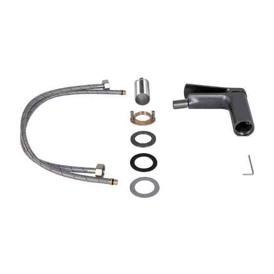 Змішувач для біде Qtap Slavonice QTSLA255GMB45923 Gunmetal Black PVD графіт Київ