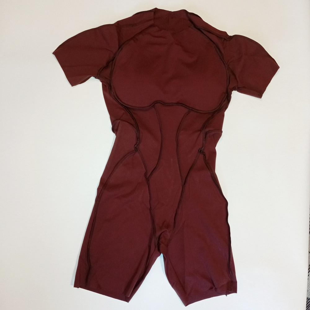 Женский фитнес комбинезон короткий с фактурными швами M Коричневый Кофе Шоколад, спортивный костюм с шортами трико боди для йоги спортзала М Днепр - изображение 7