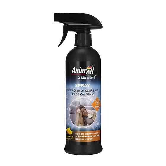 AnimAll АнимАлл clean home спрей-ликвидатор запахов и биологических пятен, корица с апельсином, 500 мл Киев