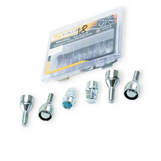 Болт хром 12х26 (ш 1,25) конус, секретки (круч кільце 2ключа) (4шт) колісний Мукачево