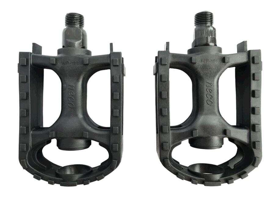 Педалі велосипедні гірські (з катафотами, пластик, широкі, чорні) (WP-97) KL Мукачево - фото 1
