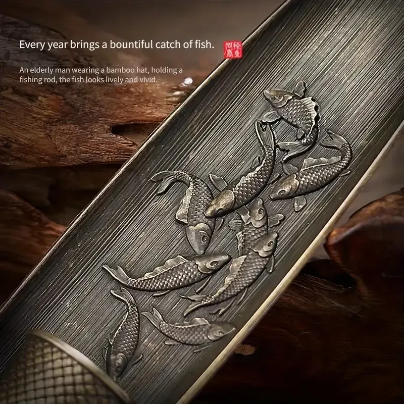 Тримач для пахощів «Човен з рибалкою», метал, 21×4×3 см Київ - фото 6