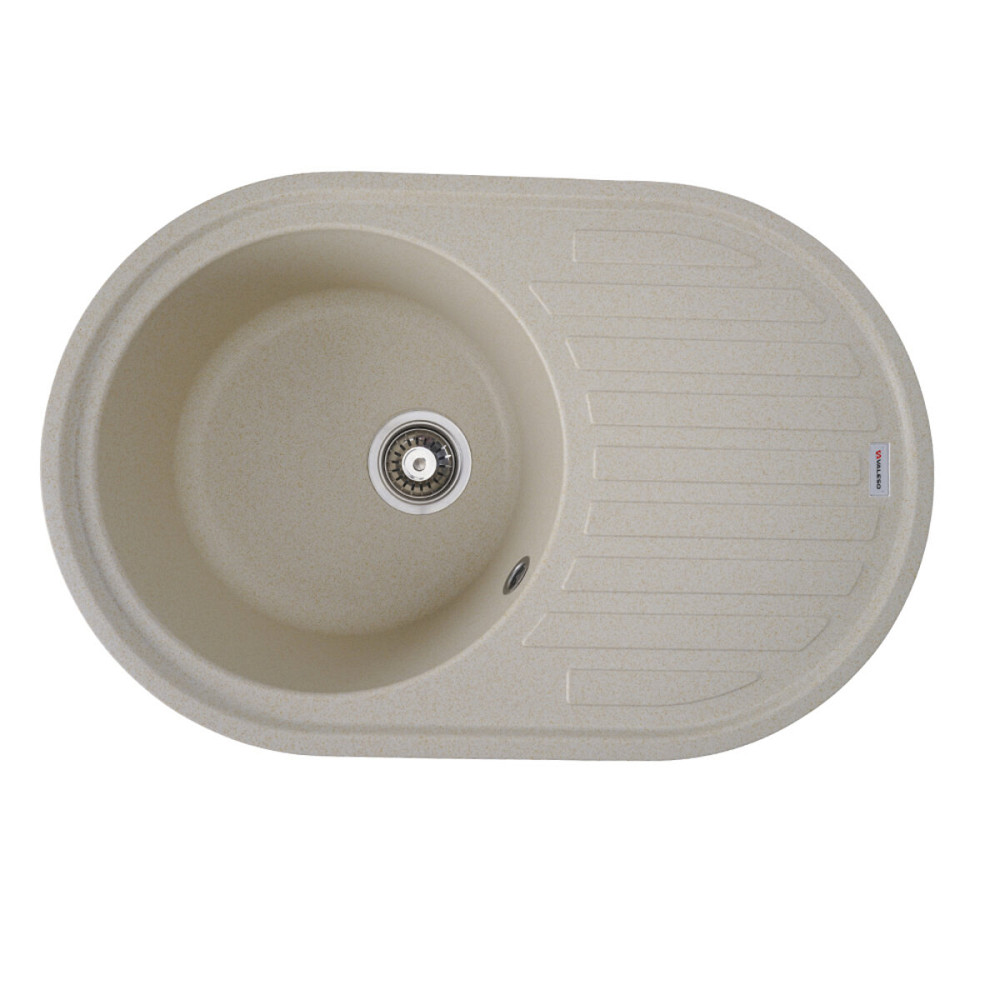 Гранітна мийка для кухні VALESO LIRA 7750 матова Пісок Коломия - фото 1