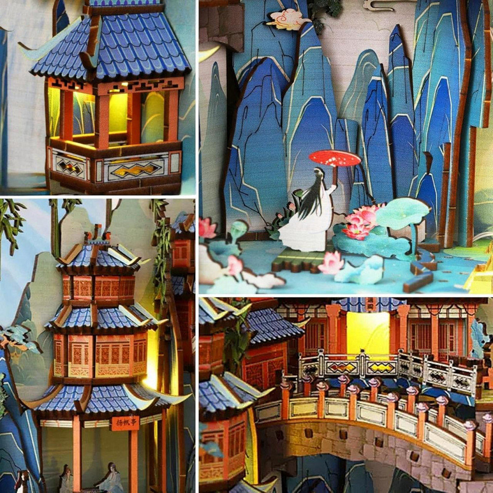 3D Румбокс DIY Bookend Бук Нук Penglai Fairyland stand (JTSL-15A) Київ - фото 6