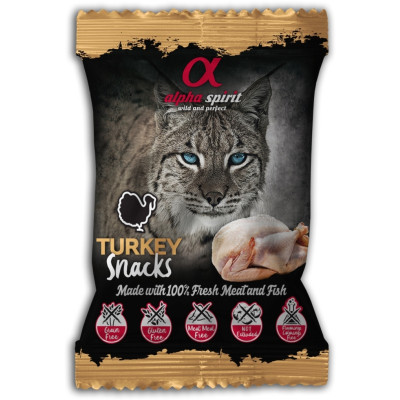 Лакомство для котов Alpha Spirit Turkey Snacks 50 г (8436586310073) Винница - изображение 1