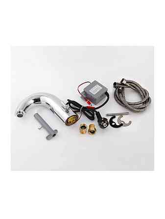 Змішувач сенсорний для умивальника HOTEC 19.112 DC/AC Hot/Cold з трансформатором Київ