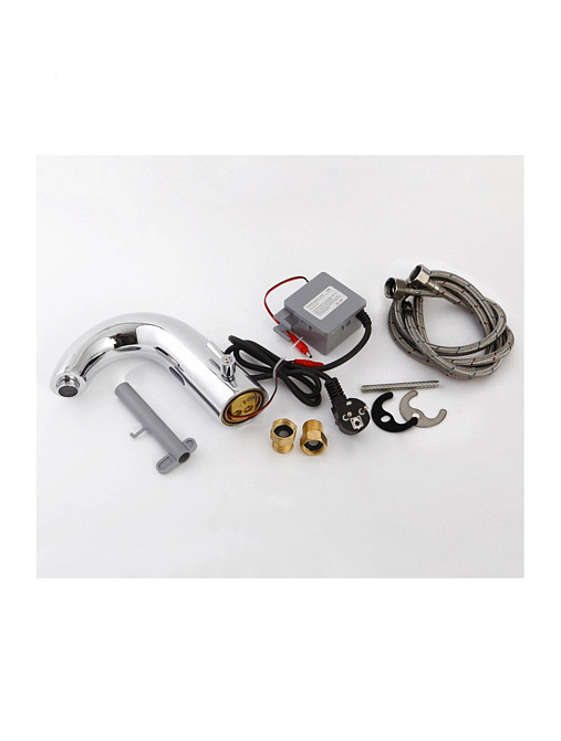 Змішувач сенсорний для умивальника HOTEC 19.112 DC/AC Hot/Cold з трансформатором Київ - фото 4