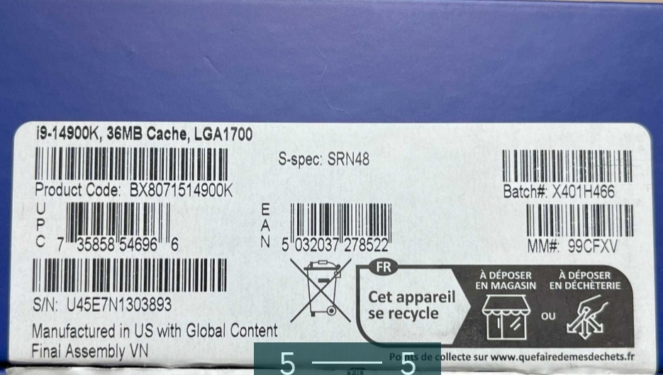 Процесор Intel Core i9-14900K s1700 BOX (3.2/6.0Hz. Turbo Boost) Київ - фото 1