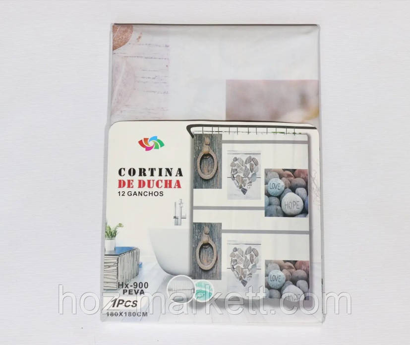 Штора в ванную силиконовая Эфиопия Серые камни шторка для ванной 180 х 180 см Харьков - изображение 1