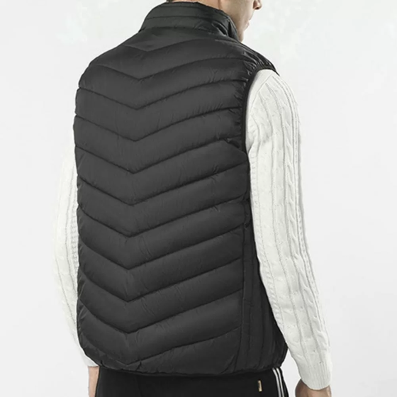 Чоловічий жилет з підігрівом HeatFashion Electric Heating Vest (Чорний) 4XL Вінниця