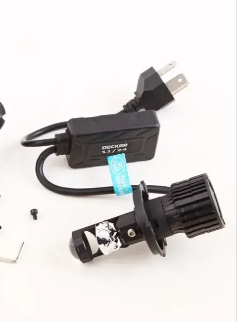 Лампа диодна H4 12-24В з лінзою 8000K/55Вт/   1 ШТУКАCSP3570 Decker з кулером +CAN-модуль Вінниця - фото 2