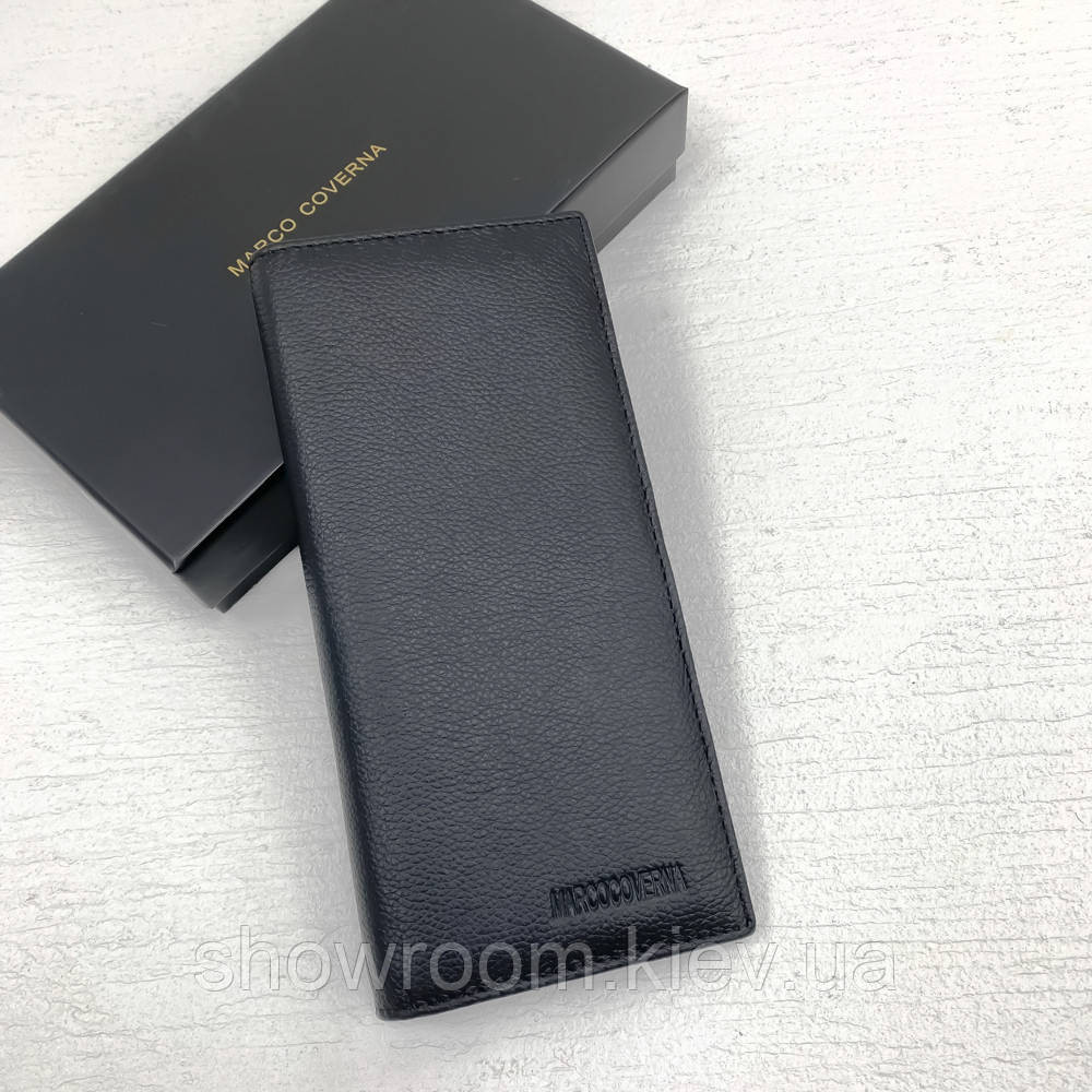 Мужской кожаный бумажник на магните Marco Coverna (msm-8) black Киев - изображение 3