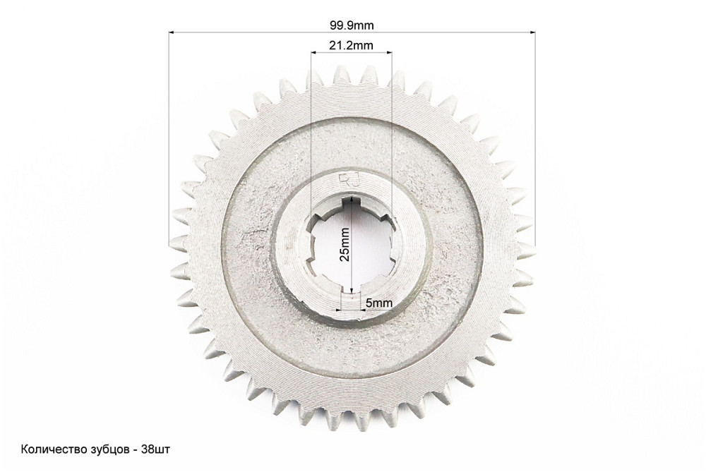 Шестерня ведуча 2-й передачі 101-2 Z-38 (можливий наліт) Киев - изображение 2