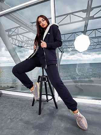 Жіночий костюм з хутром Синій 2XL-3XL Харків