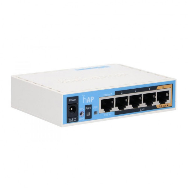 Маршрутизатор Mikrotik RB951Ui-2ND hAP with 650MHz CPU, 64MB RAM, 5xLAN, built-in 2.4Ghz 802.11b/g/n Київ - фото 3