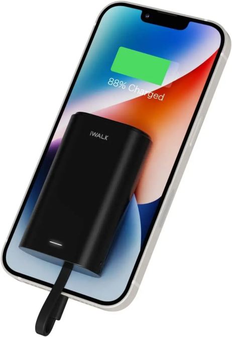 Портативный Power Bank iWALK Link Me 10000 9000 мА·ч, Lightning, Pass-Through, компактный, черный Киев - изображение 12