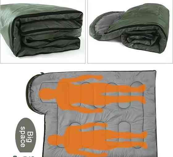 Спальний мішок 4 сезони | Кемпінговий спальник мумія | Теплий зимовий. Харьков