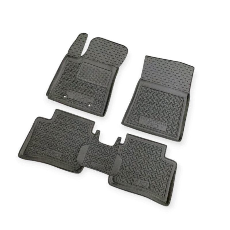 Килимки Хюндай i10 2019-> борт 2,5 см, з перемичкою салону Мукачево - фото 1