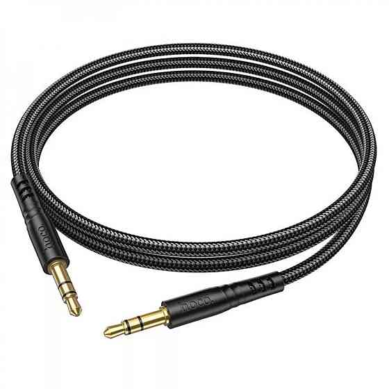 Аудiокабель HOCO UPA24 Smooth AUX audio cable Black Киев