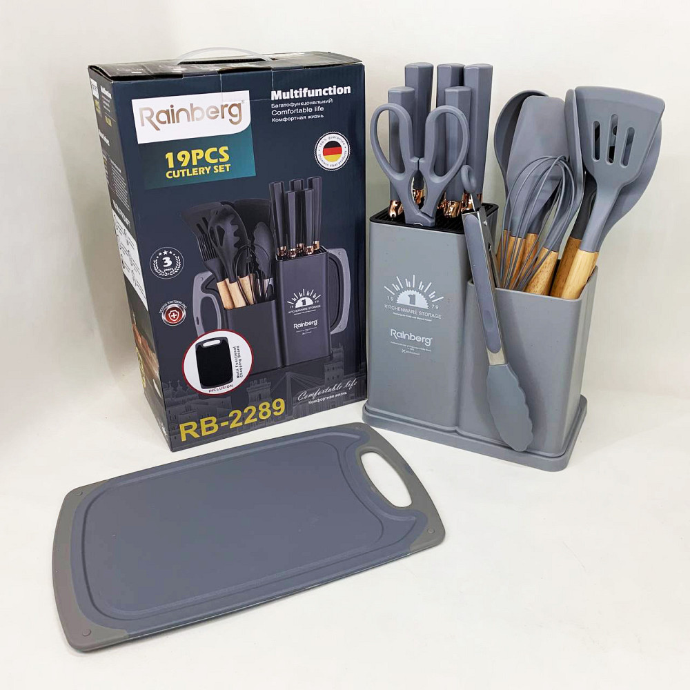 Набор для универсального использования на кухне, Kitchen set силиконовый, Набор нейлоновых поварешек OZ-48 Львов - изображение 1