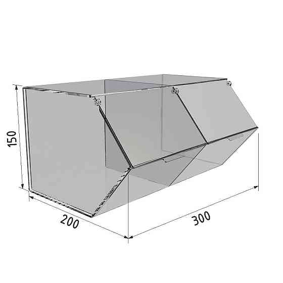 Диспенсер EKOSTAR для мармеладів, снеків, горіхів 2 комірки Київ