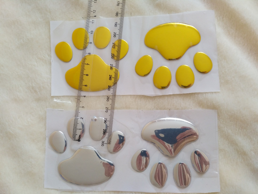 Опуклі автомобільні наклейки зі слідами золота Київ - фото 7