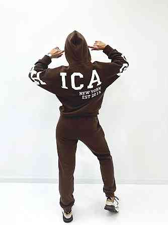 Спортивний костюм на флісі "Chicago" оптом | Норма Шоколадний, 46-48 Київ