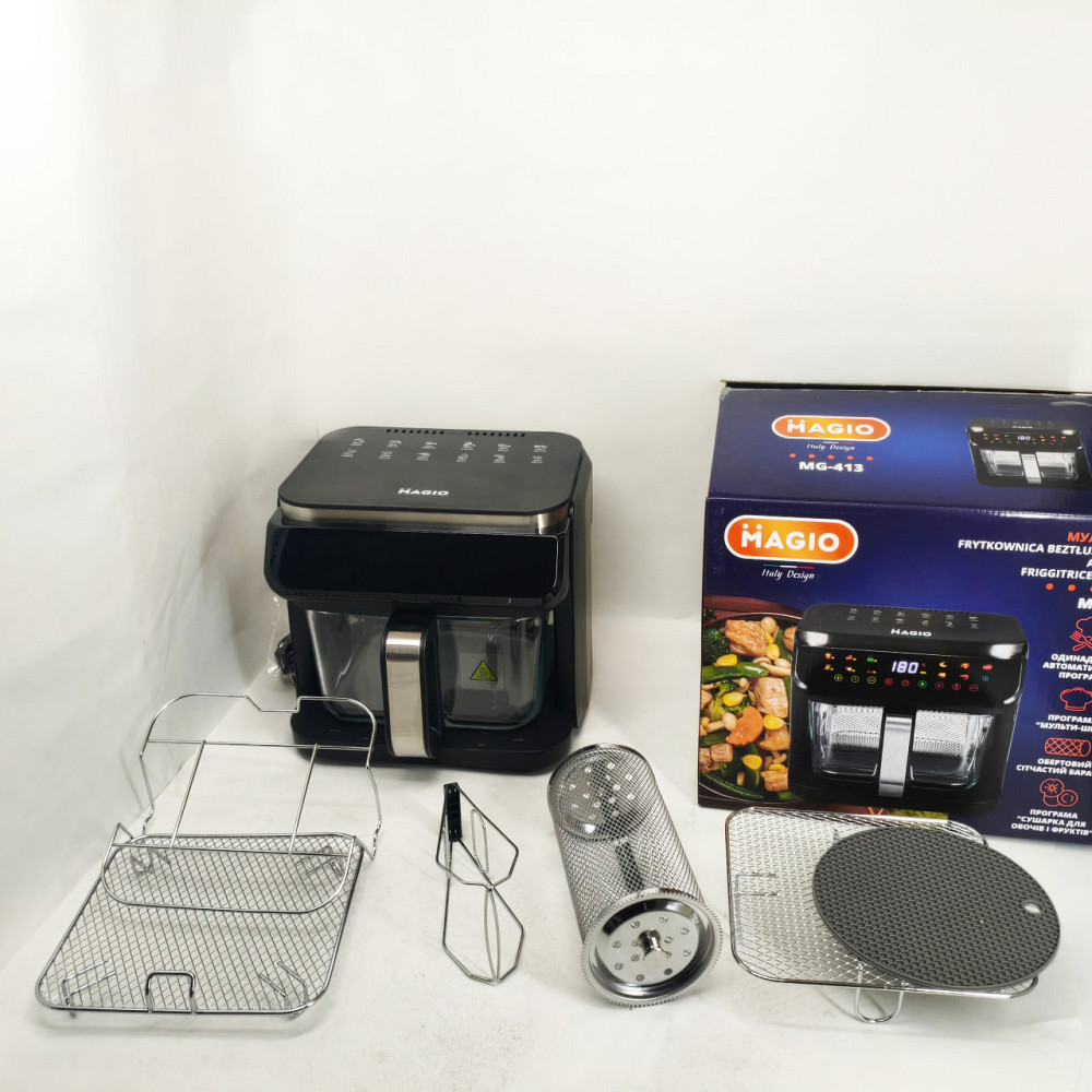 Аерогриль з сенсорним управлінням, Електричний аерогриль для кухні повітряний TN-96 Львів - фото 4