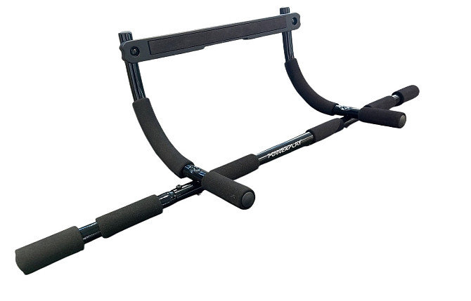 Турнік дверний багатофункціональний PowerPlay 4129 Pull Up Pro Black Каменское - изображение 1