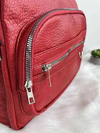 Рюкзак городской молодежный женский красный Киев