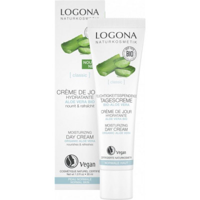 Крем для лица Logona дневной увлажняющий для нормальной кожи Алоэ 30 мл (4017645043046) Винница - изображение 1