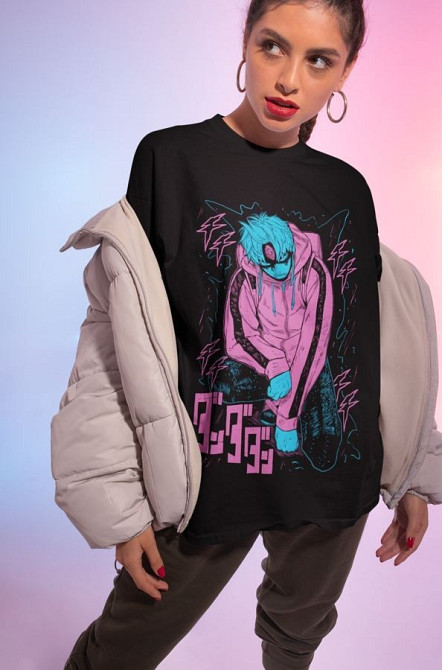 Футболка аниме Евил Ейе Аниме Хоррор оверсайз (S/M/L) Черний AnimeJ1047 Днепр - изображение 4
