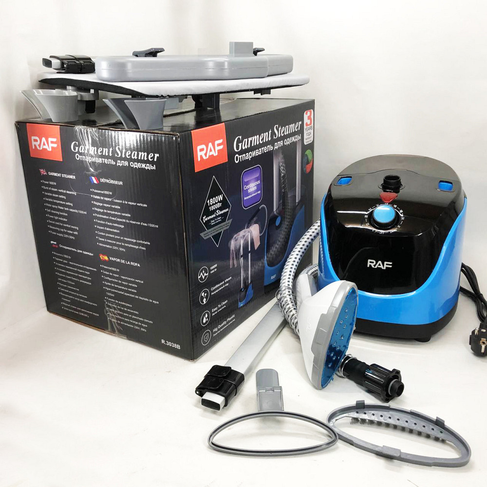 Отпариватель вертикальный для одежды со стойкой RAF R.3038 1800 W. YS-456 Цвет: синий Киев - изображение 3