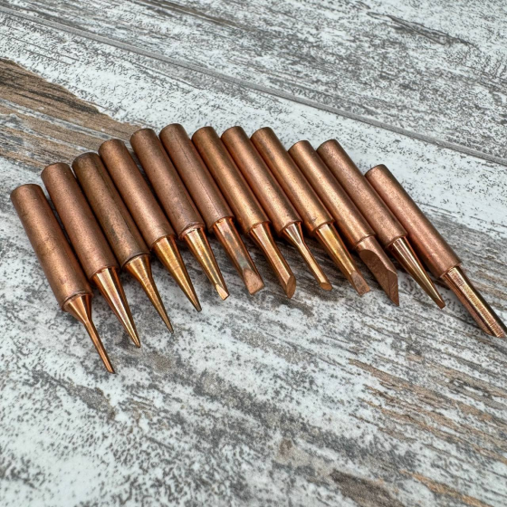 Набір жал 12шт 900M-T для паяльних станцій паяльників Hakko для точної пайки Київ