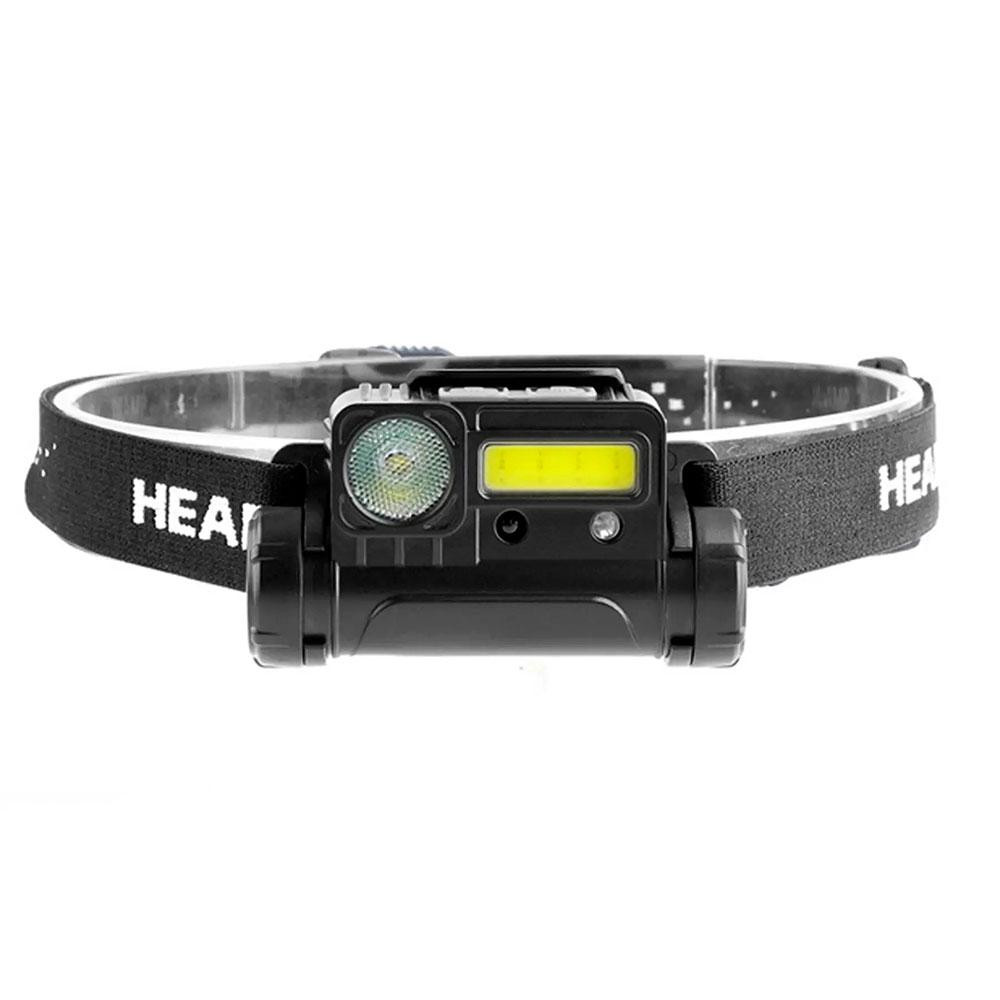 Налобный фонарь с датчиком движения BL-123 XPE+COB / Магнитный фонарик с красным фонариком для рыбалки Киев - изображение 3