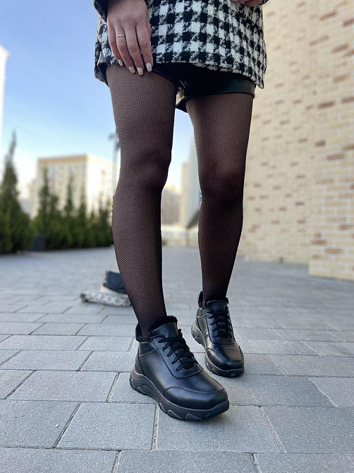 Кроссовки женские G.S.V. черные натуральная кожа зимние 38р.39р.40р. (5295) Коломыя - изображение 3