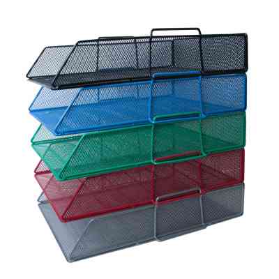 Лоток для паперів Buromax горизонтальний, металевий, сріблястий (BM.6254-24) Вінниця