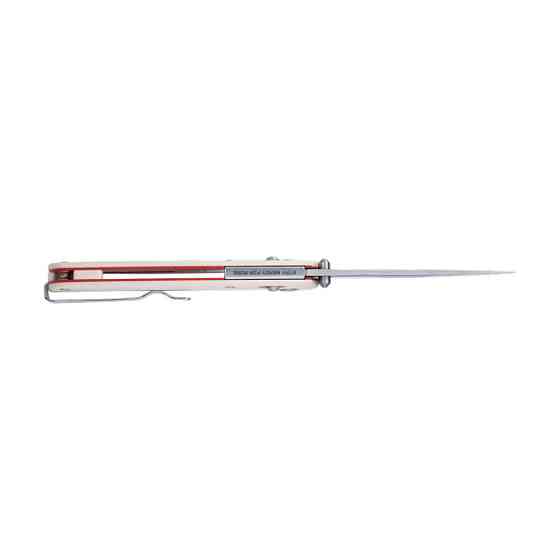 Ніж складаний туристичний SRM Medal 255L-GT2 (8.2 см) 140Cr / G10 білий Київ