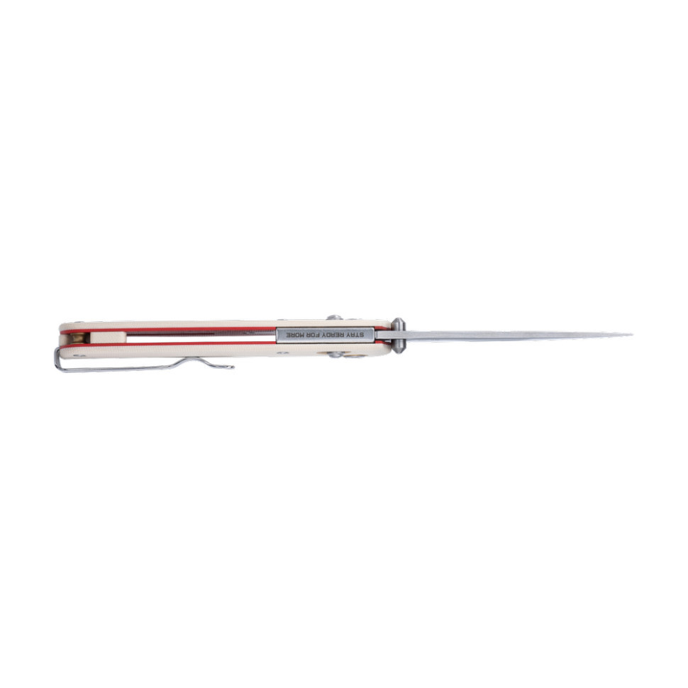 Ніж складаний туристичний SRM Medal 255L-GT2 (8.2 см) 140Cr / G10 білий Київ - фото 4