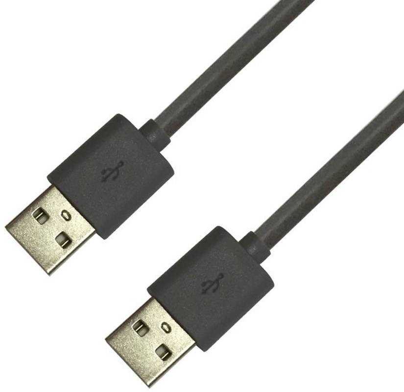 Кабель USB 2.0 AM-AM, 1.0 м, чорний Вінниця - фото 1