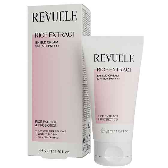 Защитный крем для лица SPF50+ PA++++ Rice extract Revuele 50 мл Киев