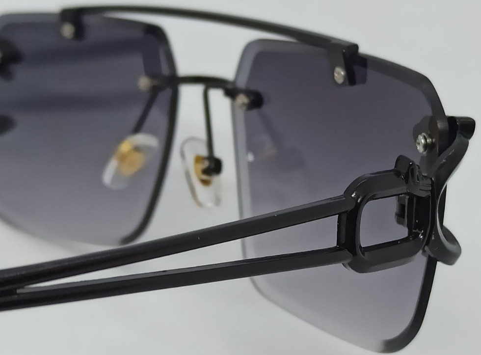 Брендовые стильные унисекс очки от солнца черный металл с градиентом. Киев - изображение 2