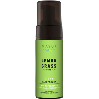 Пінка для вмивання Mayur для жирної шкіри Лемонграс 150 мл (4820189560678) Вінниця - фото 1