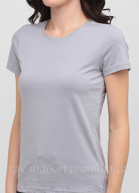 Футболка базовая Stedman Classic-T Unisex женская приталенная светло-серая (ST2600-SGY ) Киев - изображение 2