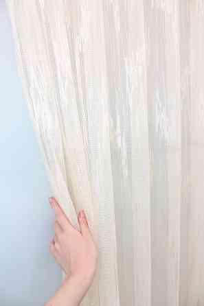 Тюль сітка нейлонова колір ванільний 1074т Київ