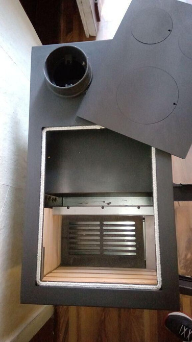 Піч-кухня на дровах Hosseven 4014 з духовкою та варильною поверхнею 8 кВт до 60 м2 опалювально-варильна піч Туреччина Тернопіль - фото 4