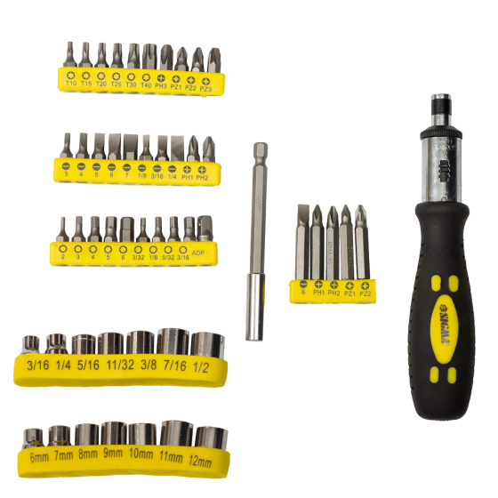 Отвертка + торцевые насадки и биты 51шт CrV SIGMA (4002131) Ровно