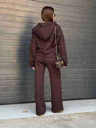 Жіночий теплий костюм на флісі Шоколад 48/52 Харків