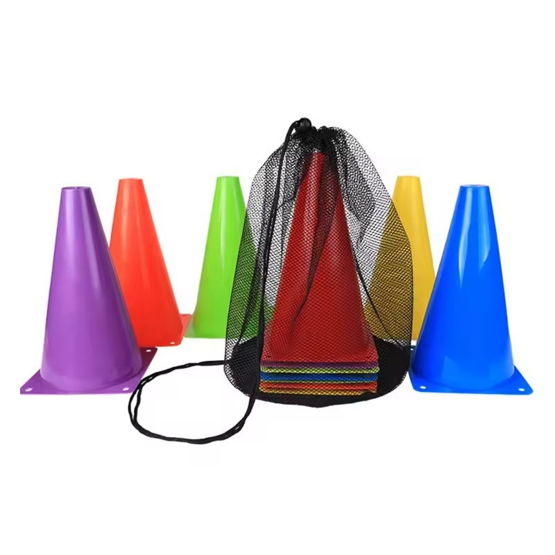 Конус спортивый для тренировок 10 шт в комплекте размер 23 см CZST-110В Каменец-Подольский - изображение 1