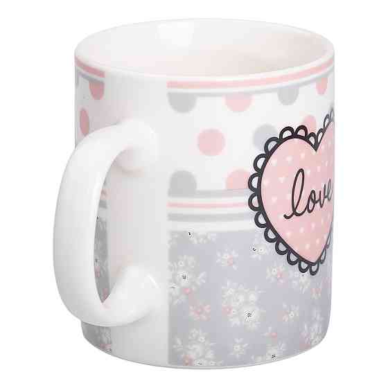 Liling Rongxiang Ceramic Чашка порцелянова 400 (мл) чашка для кави та чаю з написом та серцем L Киев